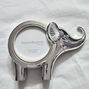 REED & BARTON JUNGKE PARADISE ELEPHANT SILVER PICTURE FRAME